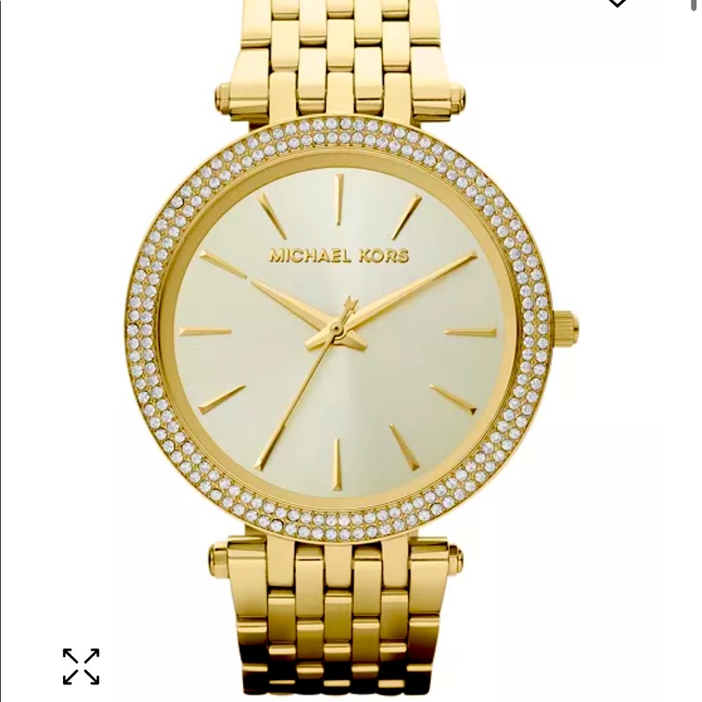 MICHAEL KOR WATCH Women's Darci Gold-Tone Stainless Steel